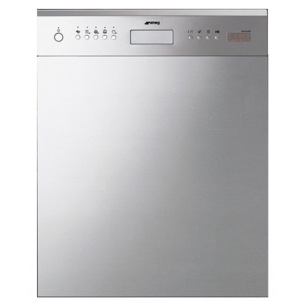 smeg stainless steel under bench dishwasher