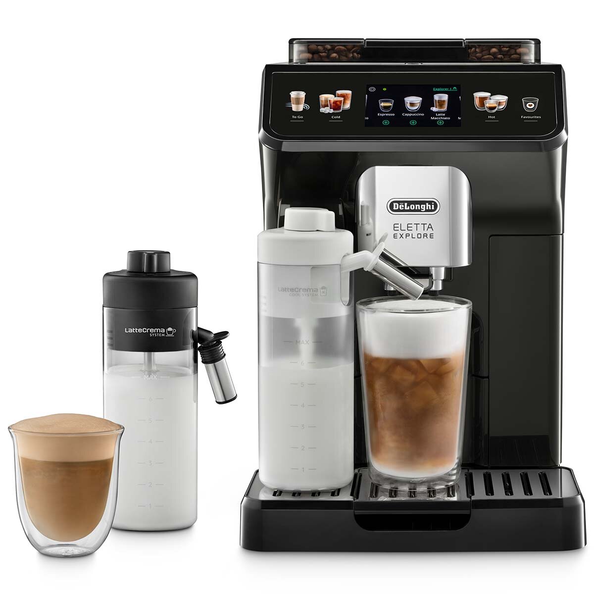 Delonghi Eletta Explore Fully Automatic Coffee Machine Grey ECAM45055G