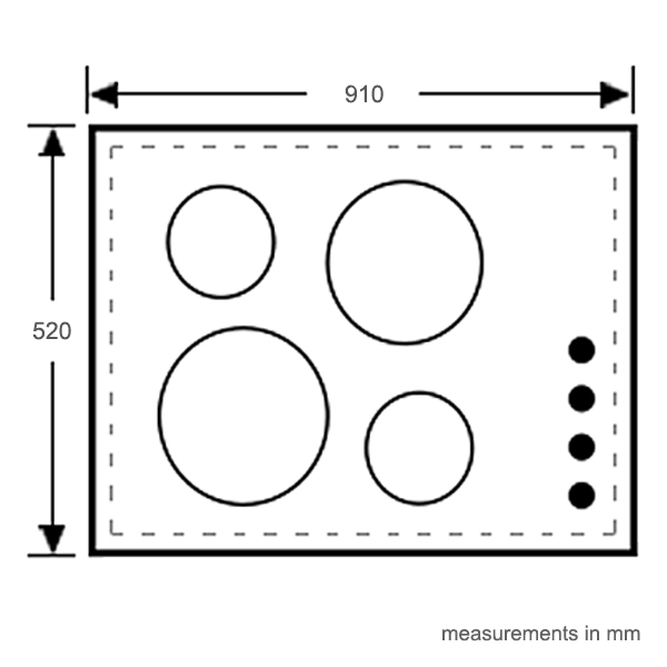 ehi955bd 90cm induction cooktop