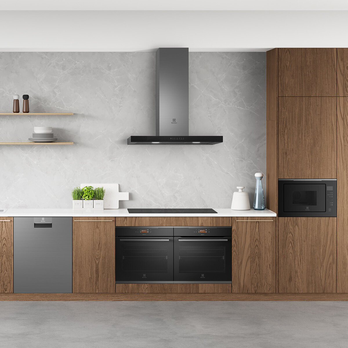 electrolux 90cm 5 zone induction cooktop