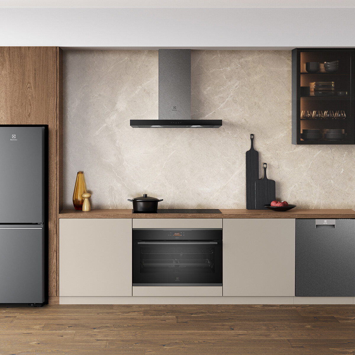 electrolux 90cm flexibridge induction cooktop