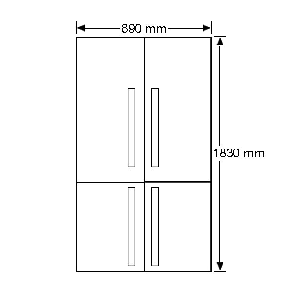 Image Result For Two Door Fridge Dimensions American, 54 OFF