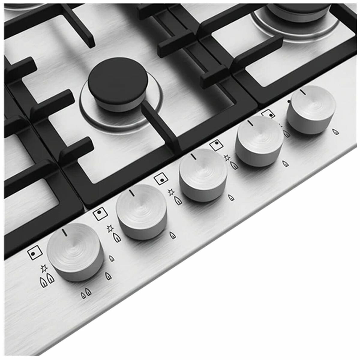 aeg 5 burner gas hob stainless steel