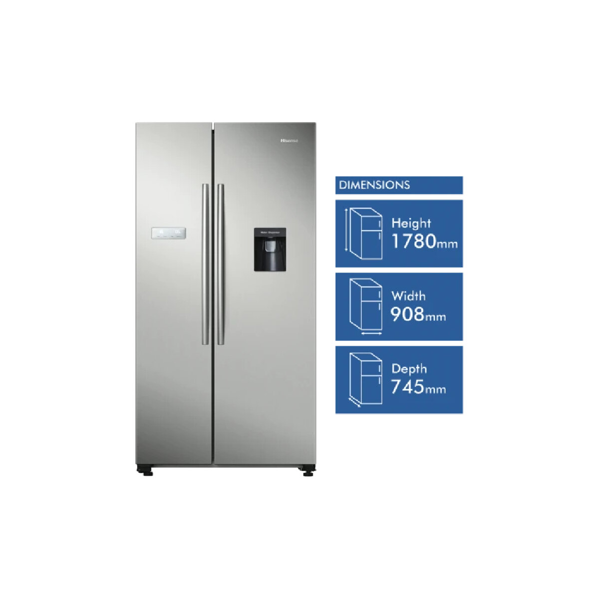 hisense 624l side by side fridge review