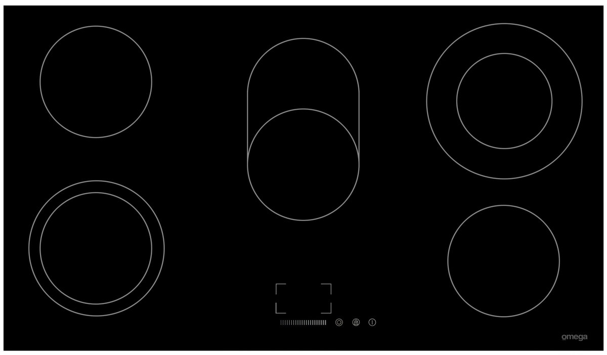 omega 90cm electric cooktop