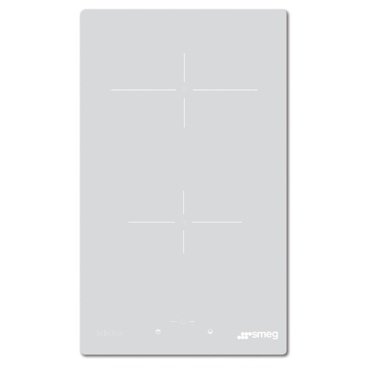 smeg white cooktop