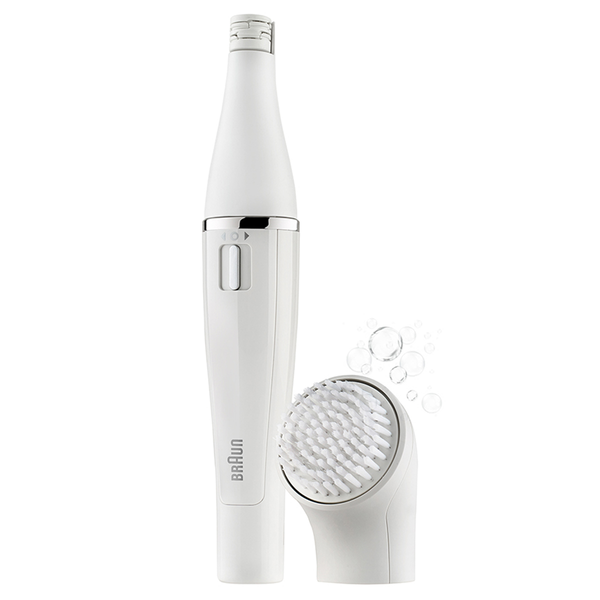 Braun Face Epilator And Facial Cleansing Brush White Model SE831 EHAB