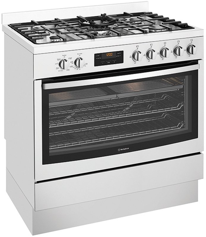 westinghouse 90cm freestanding oven with gas cooktop
