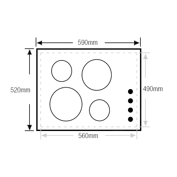 whc644ba cooktop