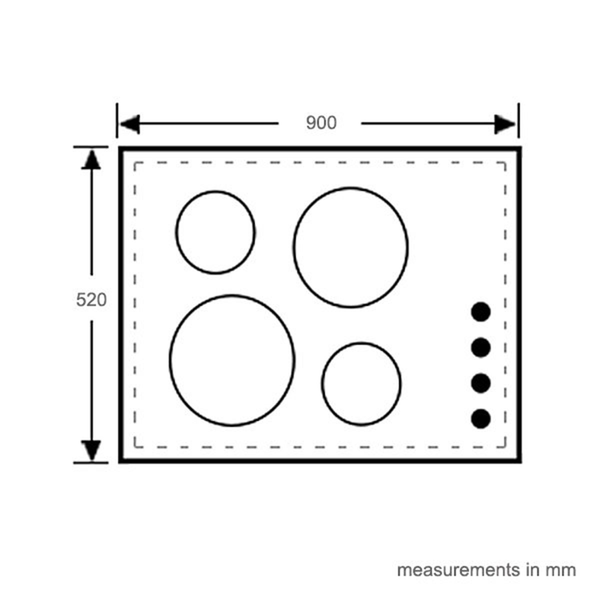 westinghouse whc942ba 90cm ceramic cooktop